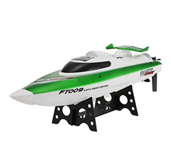 Original Feilun FT009 2.4G 30km/h High Speed RC Racing Boat with Water Cooling Self-righting System Toy Gift
