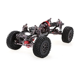 1/10 Cool Racing CNC Aluminum and Carbon Frame AXIAL SCX10 Chassis 313mm Wheelbase Gun Metal