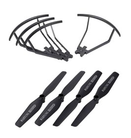 2 Pairs Propeller and 4pcs Propeller Guard Ring for VISUO XS809 XS809HW XS809W 